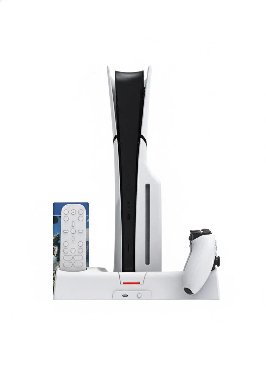 PS5 / PS5 Slim Uyumlu Soğutmalı Şarj İstasyonu – Çok Fonksiyonlu Şarj Standı CL-3532B