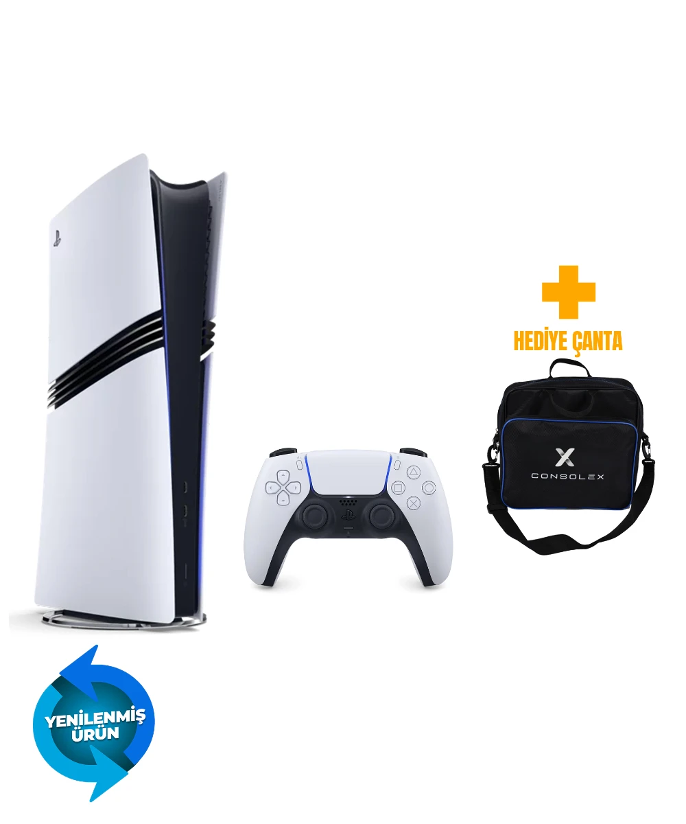 Sony PlayStation 5 Pro 2TB + Tek Kol + ConsoleX Çanta (Yenilenmiş – 2 Yıl Garantili)