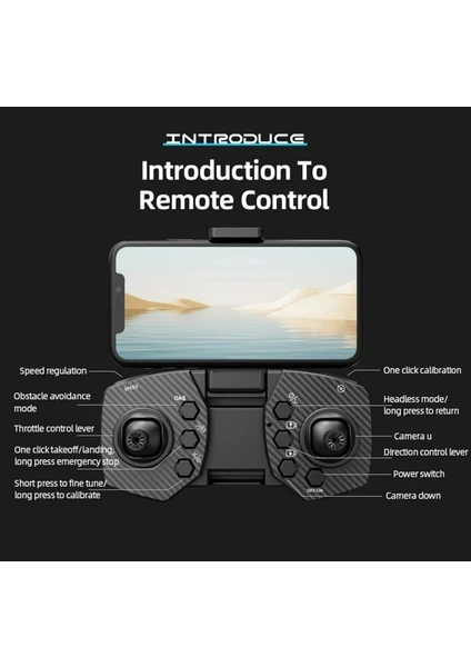 C18S FPV Drone HD Kameralı LED Işıklı Optik Akış Sensörlü – 2 Bataryalı (Yetişkin & Çocuk)