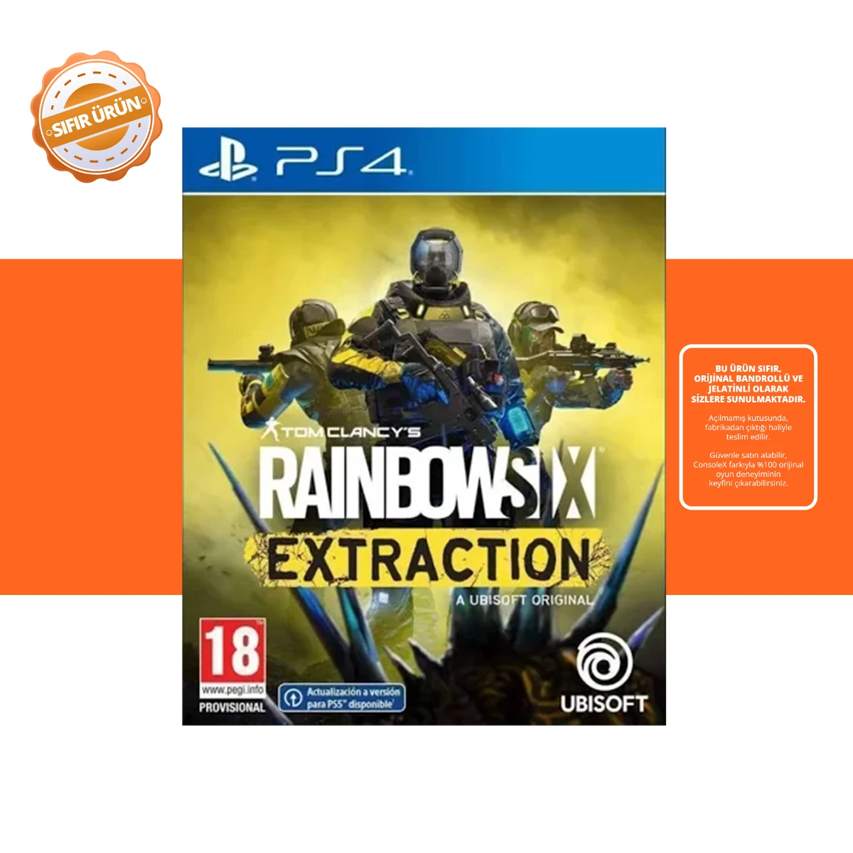 Tom Clancy's Rainbow Six Extraction - PS4 Oyun [SIFIR]