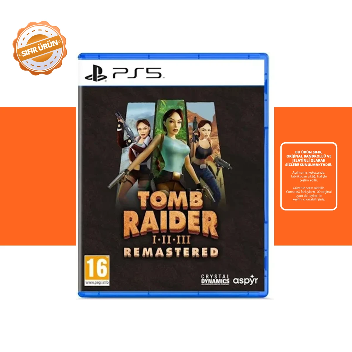 Tomb Raider IV–VI Remastered – PS5 Oyun [SIFIR]