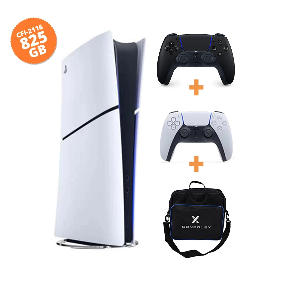 Sony PlayStation 5 Slim Dijital 825GB (CFI-2116) + Midnight Black Kol + ConsoleX Çantalı