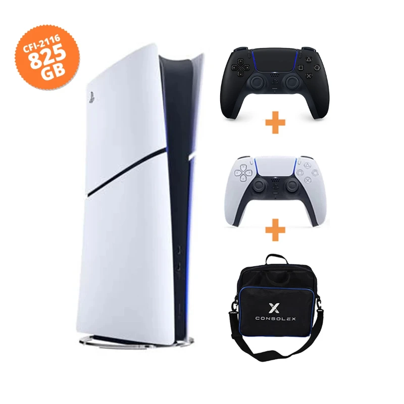 Sony PlayStation 5 Slim Dijital 825GB (CFI-2116) + Midnight Black Kol + ConsoleX Çantalı