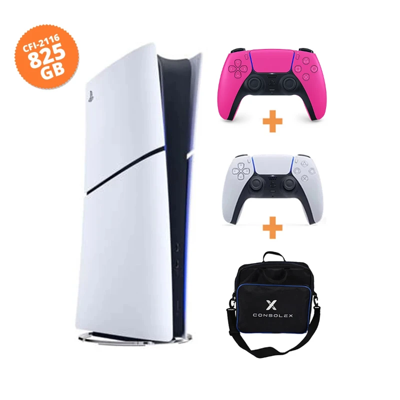 Sony PlayStation 5 Slim Dijital 825GB (CFI-2116) + Nova Pink Kol + ConsoleX Çantalı