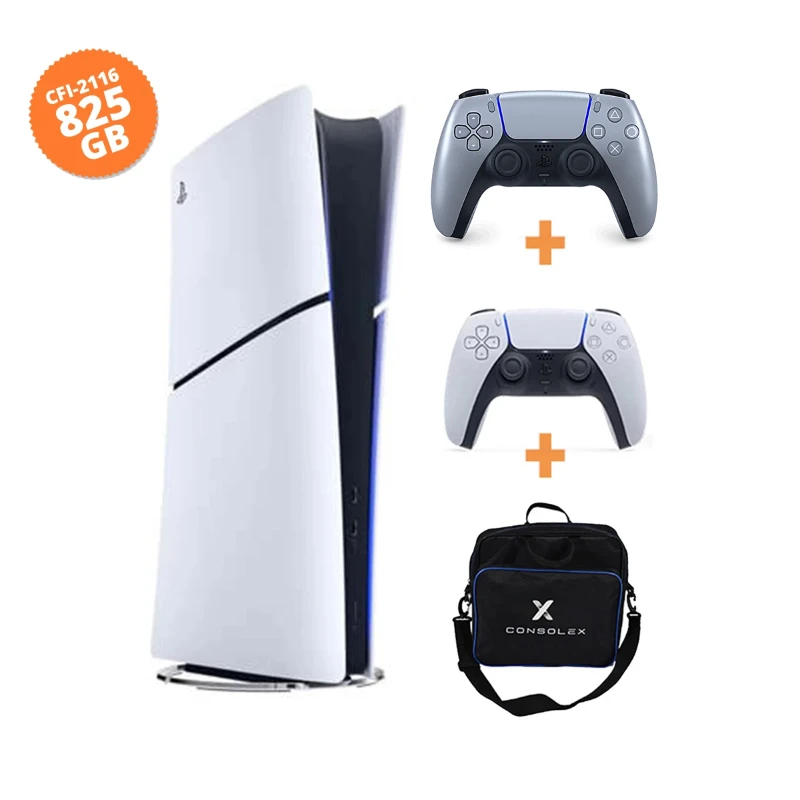 Sony PlayStation 5 Slim Dijital 825GB (CFI-2116) + Sterling Silver Kol + ConsoleX Çantalı