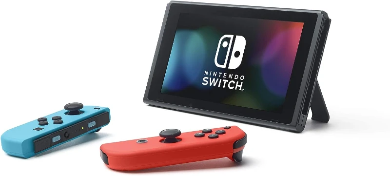 N Switch OLED Kırmızı Mavi Oyun Konsolu ConsoleX Taşıma Çantası Hediyeli