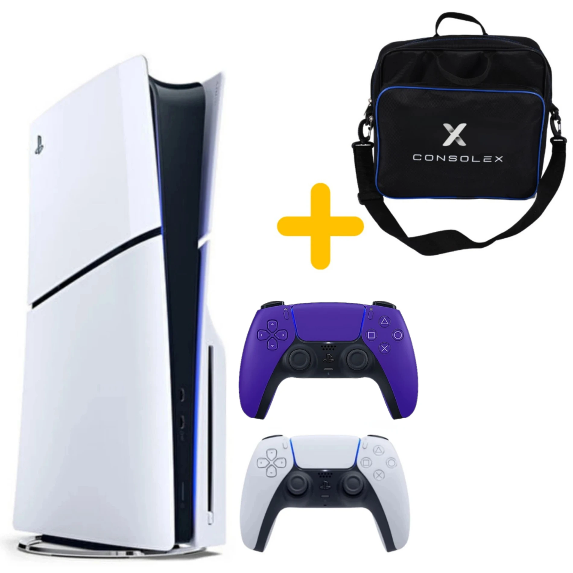 Sony Playstation 5 - CFI 2016 Avrupa - 1 TB Slim Cd Edition Konsol - Çift Kol (Mor)