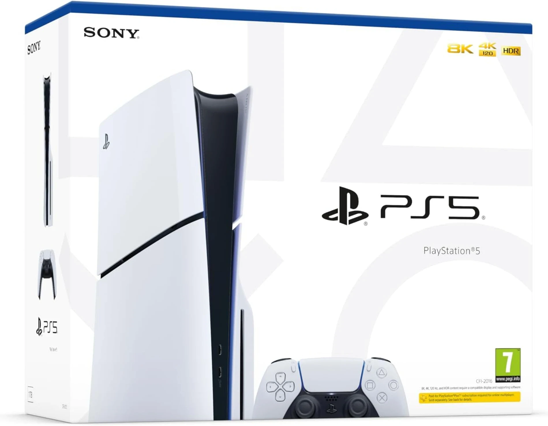 Sony Playstation 5 - CFI 2016 Avrupa - 1 TB Slim Cd Edition Konsol - Çift Kol (Mor)