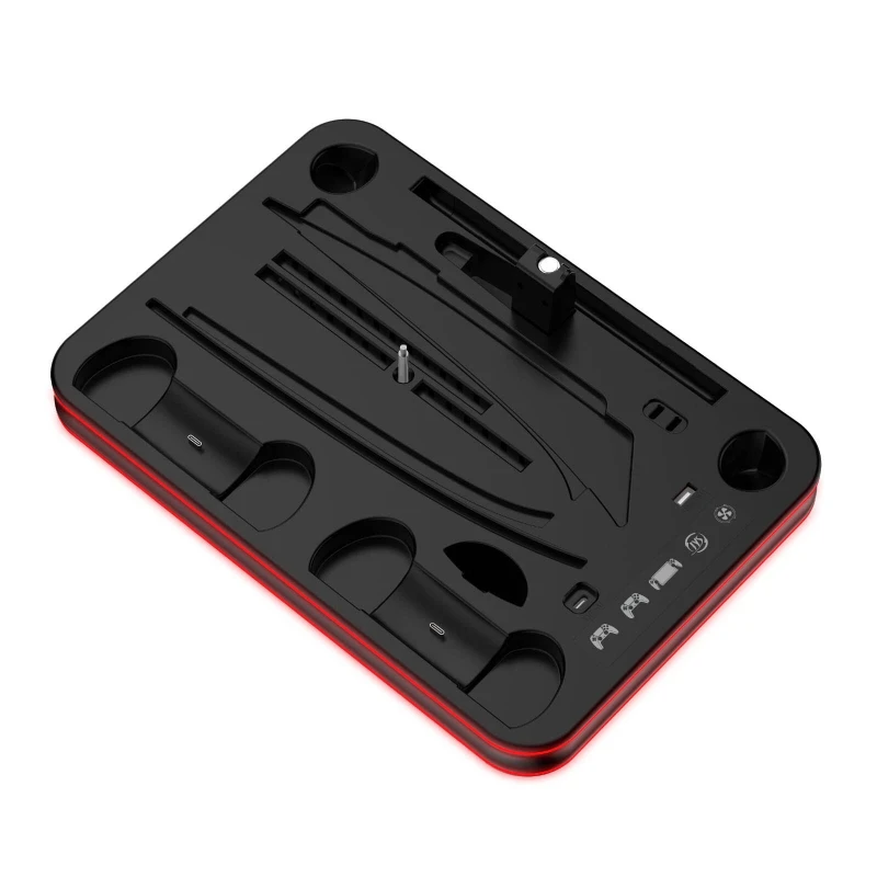  PS5 Pro / PS5 Slim / PS5 Konsol Uyumlu RGB Soğutucu ve Şarj İstasyonu