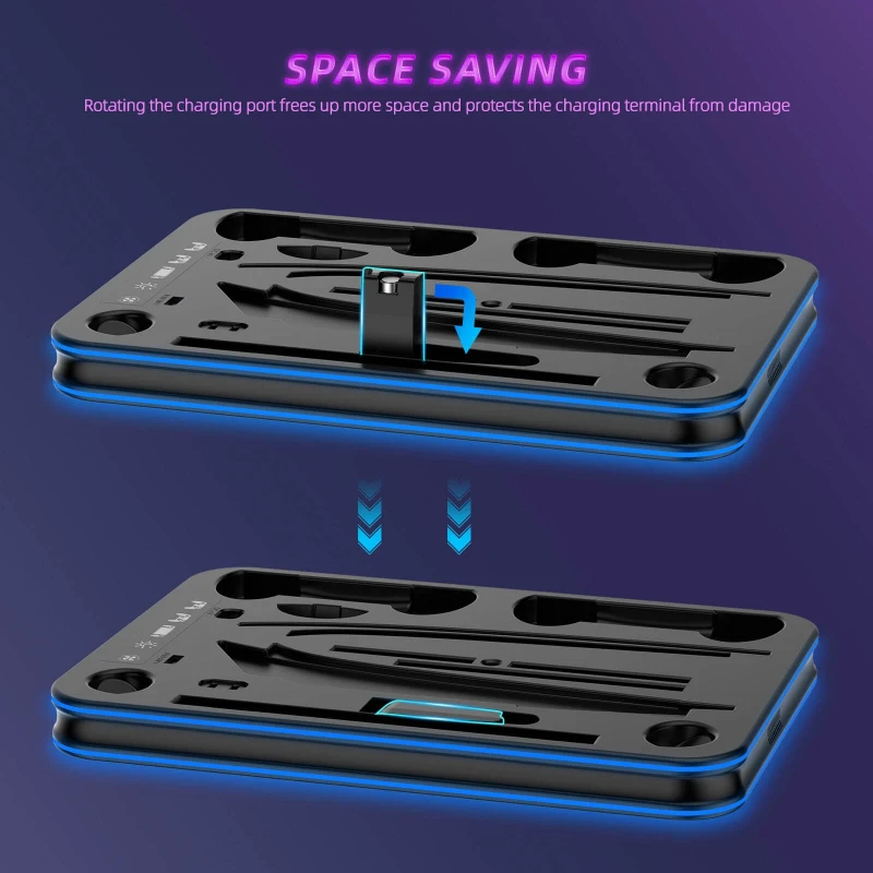  PS5 Pro / PS5 Slim / PS5 Konsol Uyumlu RGB Soğutucu ve Şarj İstasyonu