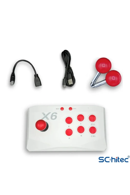 Schitec X6 4K HD Retro Oyun Konsolu – 21.150 Yüklü Oyun – Kablosuz Çift Joystick – 64GB