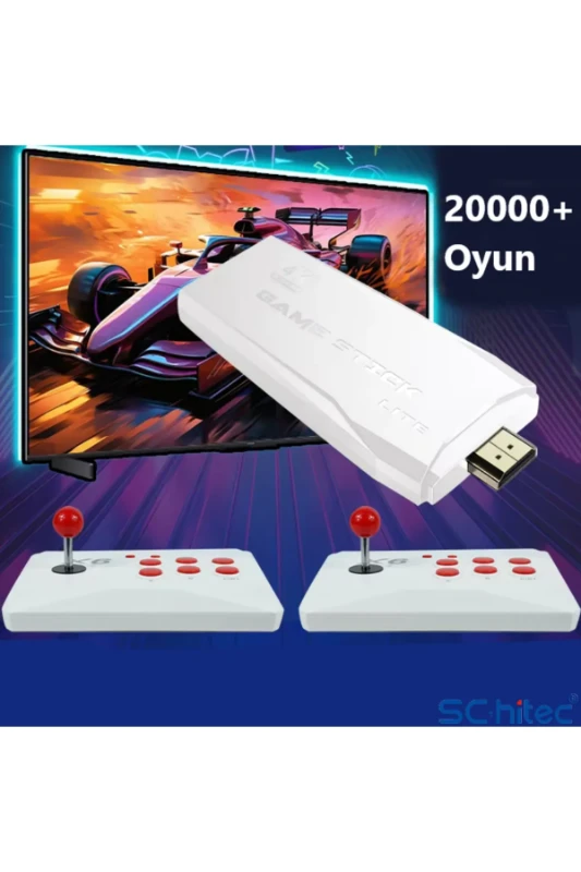 Schitec X6 4K HD Retro Oyun Konsolu – 21.150 Yüklü Oyun – Kablosuz Çift Joystick – 64GB