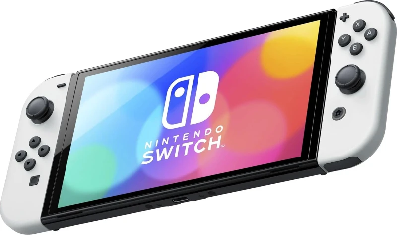 N Switch OLED Model White ConsoleX Çanta Hediyeli