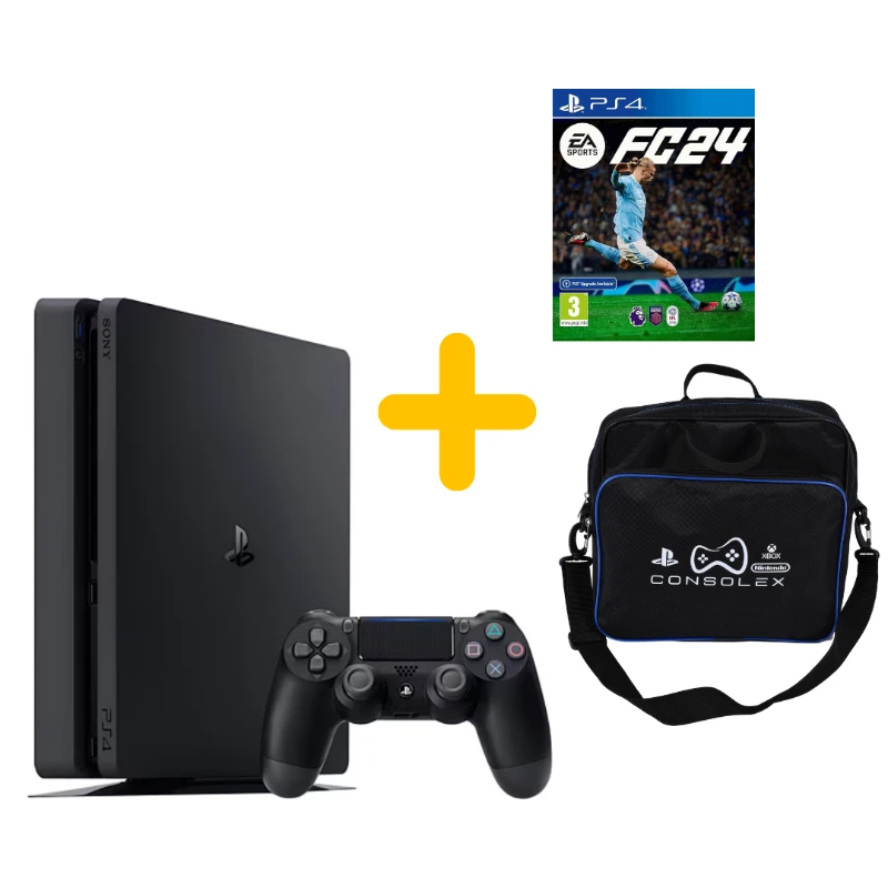 Sony Playstation 4 Slim 500 Gb + FC 24 + 1 Adet Kol - PS4 (yenilenmis)