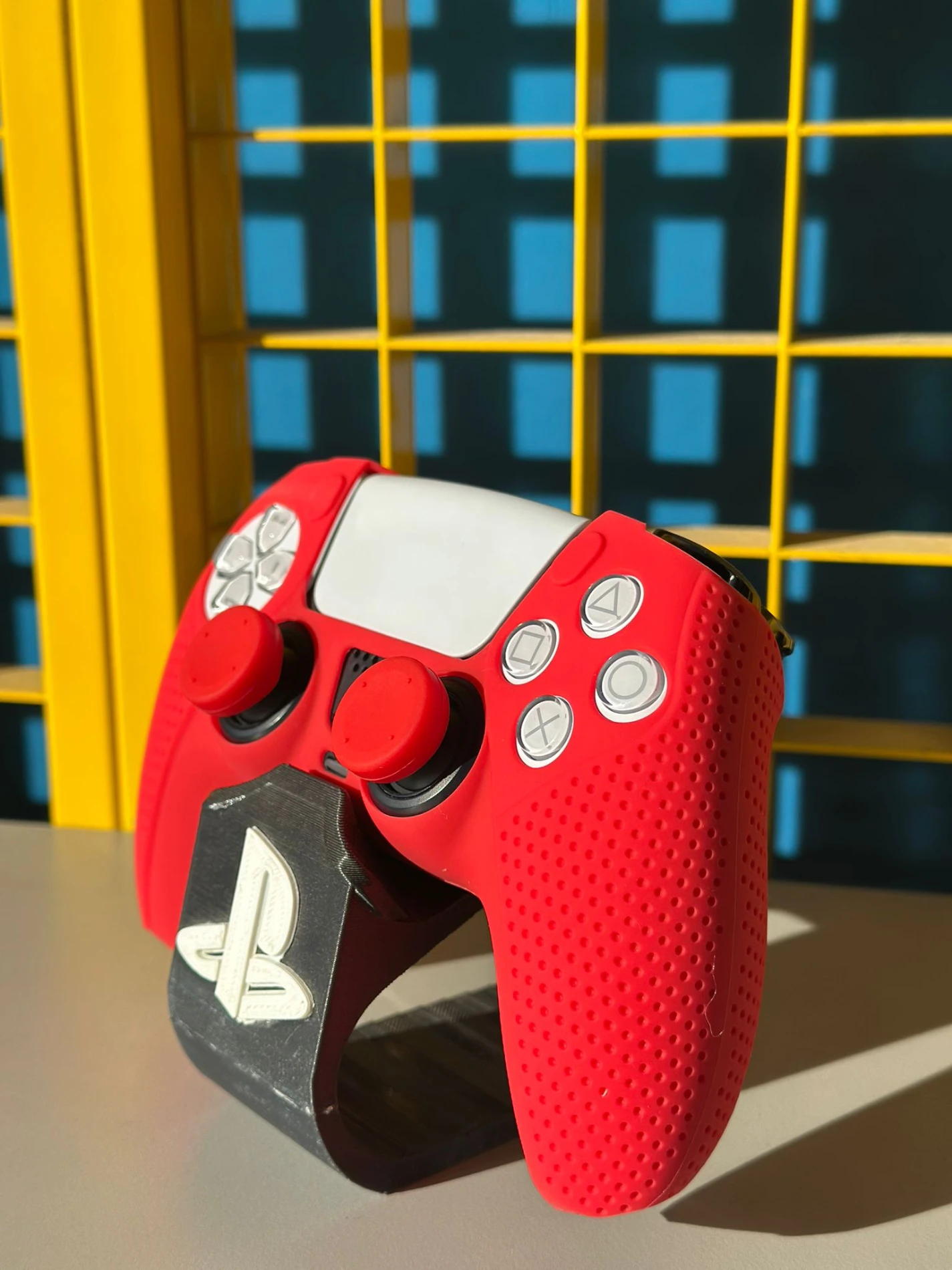P-5 Silicone Protective Kit – PlayStation 5 DualSense Koruma Seti - Kırmızı