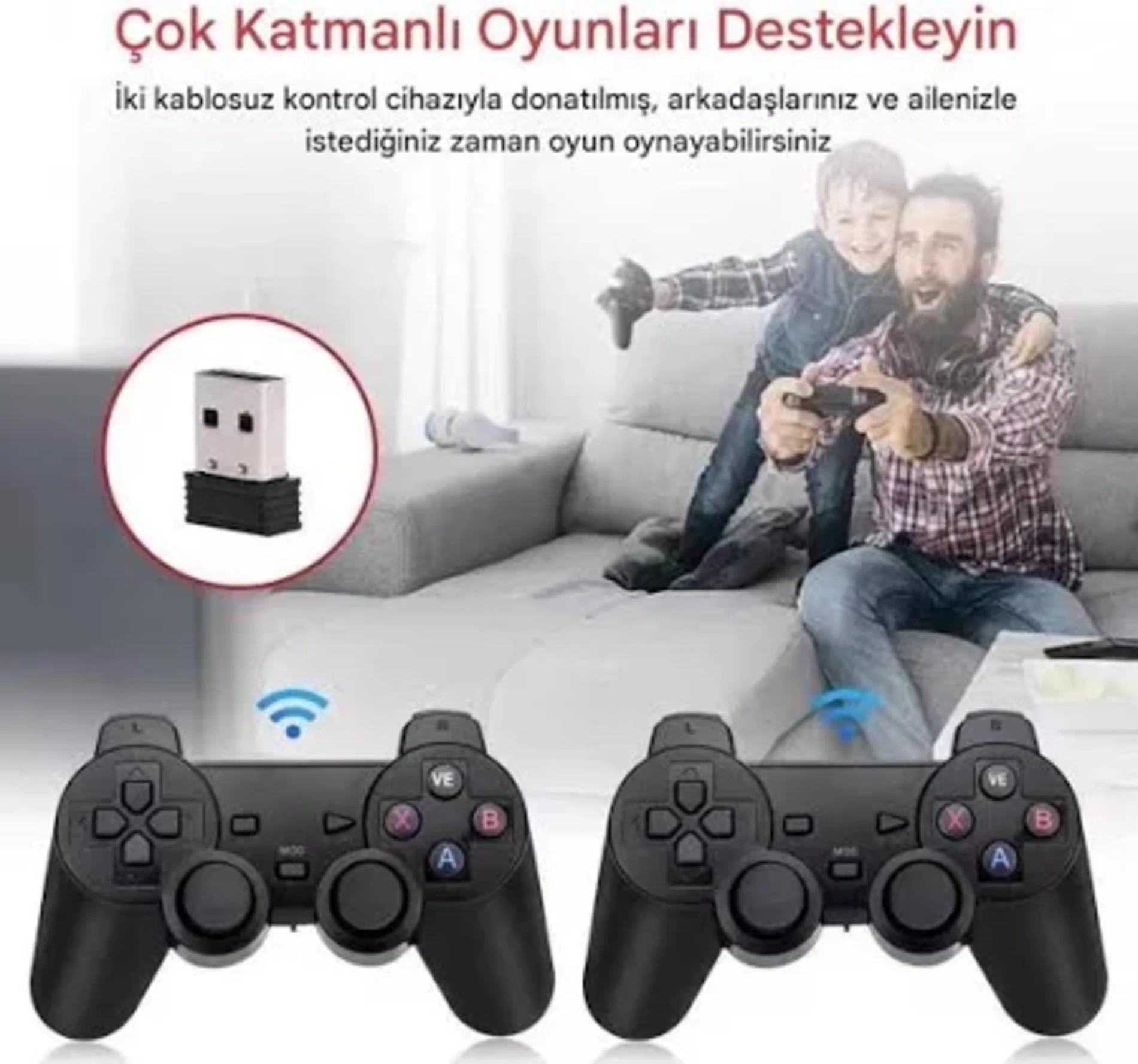 GameStick X2 Plus – 4K HD Retro Oyun Konsolu