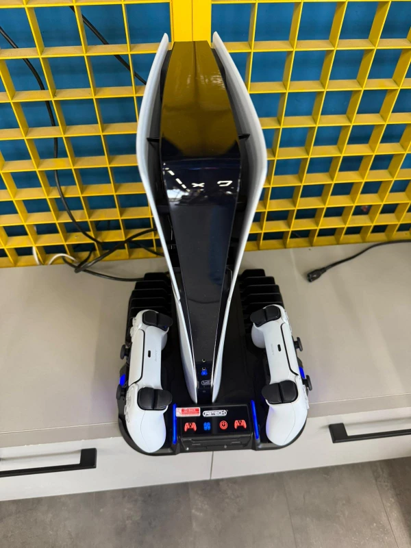  Çok İşlevli Şarj İstasyonu ve Disk Rafı – PS5 Slim Uyumlu Stand - GP-521