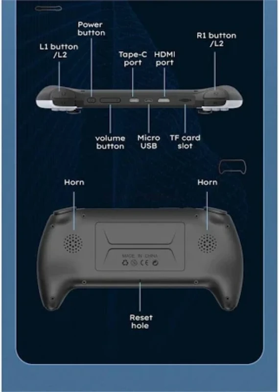 Project X – Taşınabilir Retro Oyun Konsolu – 4.3″ IPS Ekran – 10.000+ Klasik Oyun