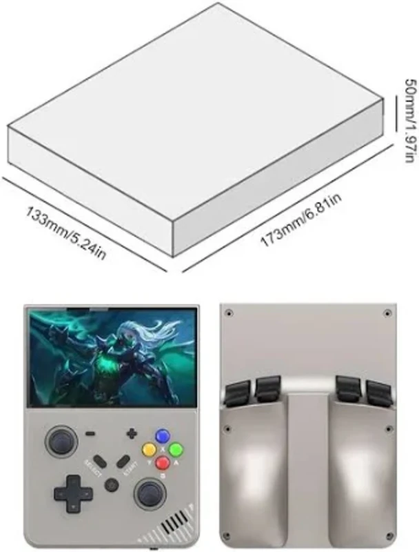 R43 Pro Retro Oyun Konsolu – Krem Renkli Şık Tasarım – 4.3″ IPS Ekran – 20.000+ Oyun