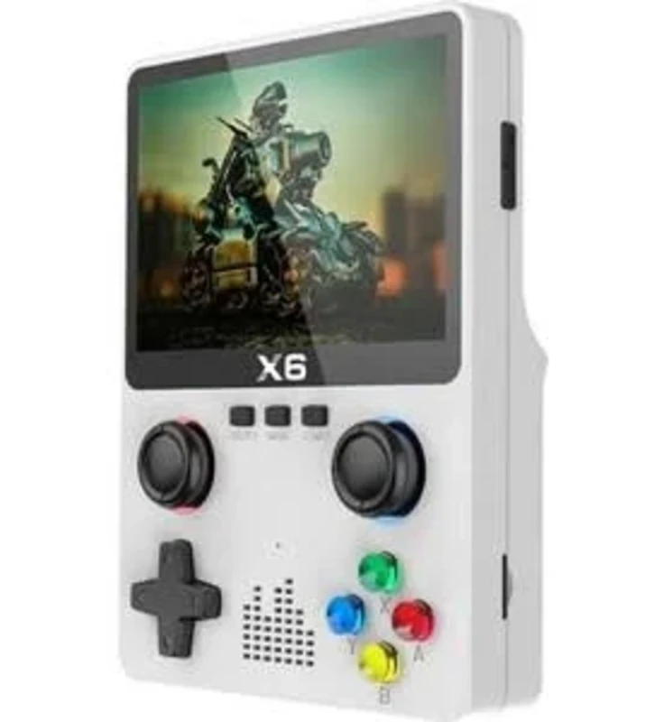 X6 – Taşınabilir Retro Oyun Konsolu | 10.000 Yüklü Oyun – HD Game Stick -BEYAZ