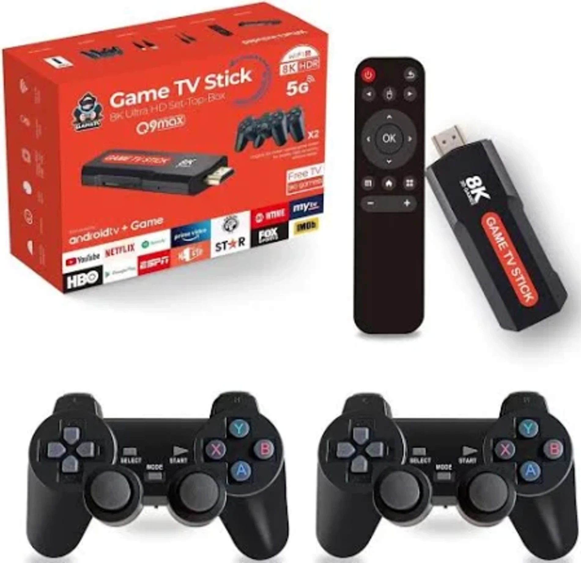 Game TV Stick X2 – 10.000+ Retro Oyun