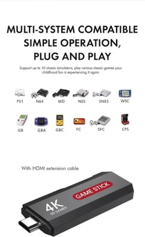 Game TV Stick X2 – 10.000+ Retro Oyun