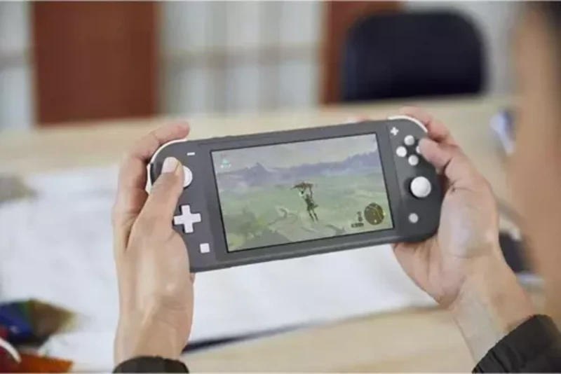 N Switch Lite Gri Oyun Konsolu ConsoleX Taşıma Çantası Hediyeli