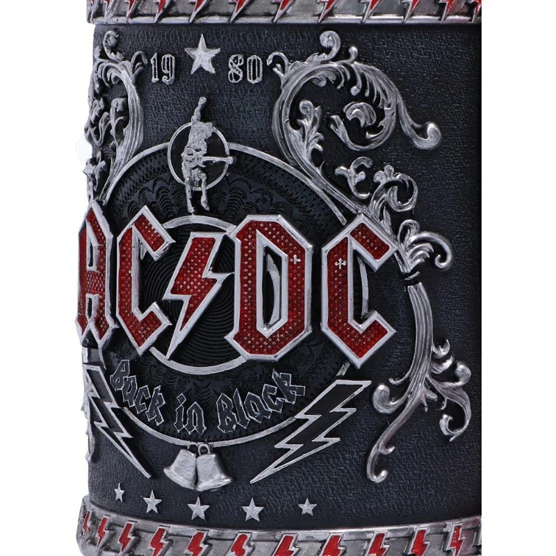 AC/DC Detaylı Çelik Kupa CL-2022 | Rock Tarzı Lisanslı Koleksiyon Kupa