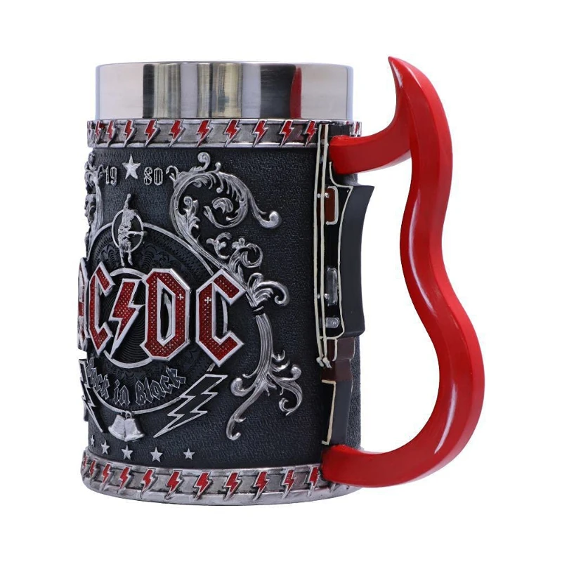 AC/DC Detaylı Çelik Kupa CL-2022 | Rock Tarzı Lisanslı Koleksiyon Kupa