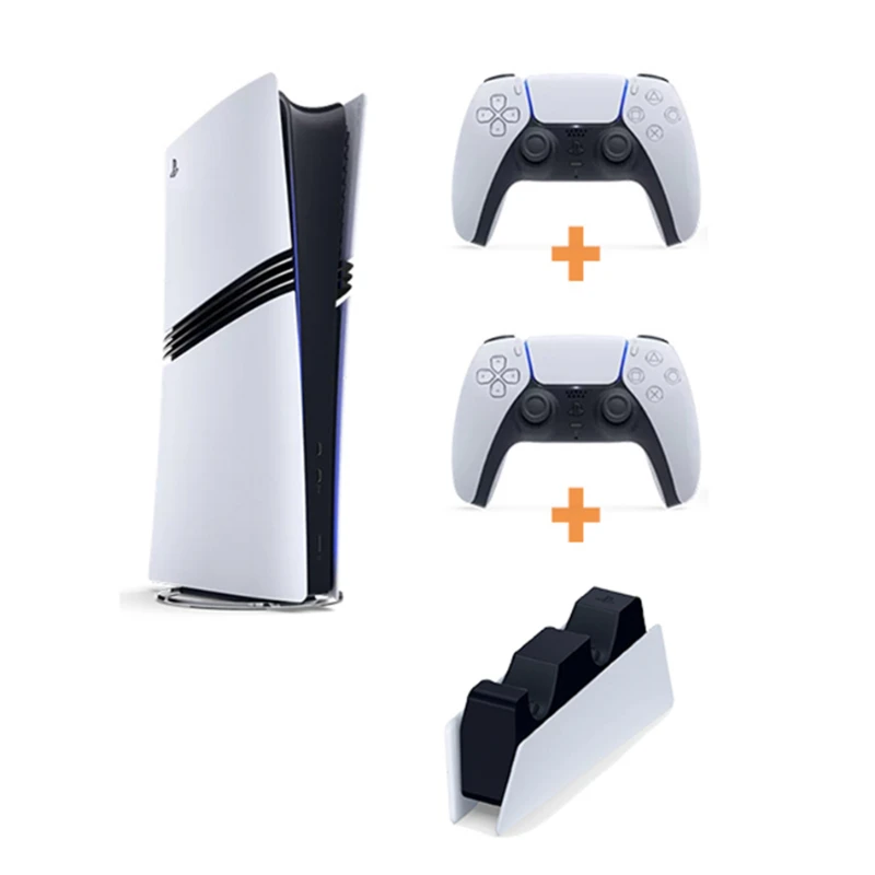 Sony PlayStation 5 Pro 2TB Konsol + 2 Kol + Şarj İstasyonu + Çanta (CFI-7021 Avrupa)