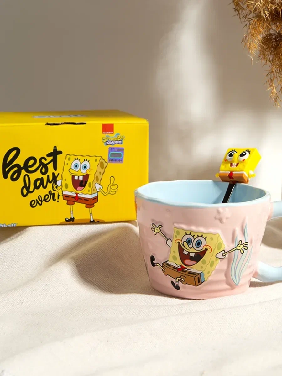 SüngerBob KareŞort 3D Seramik Kupa Bardak - CL-44