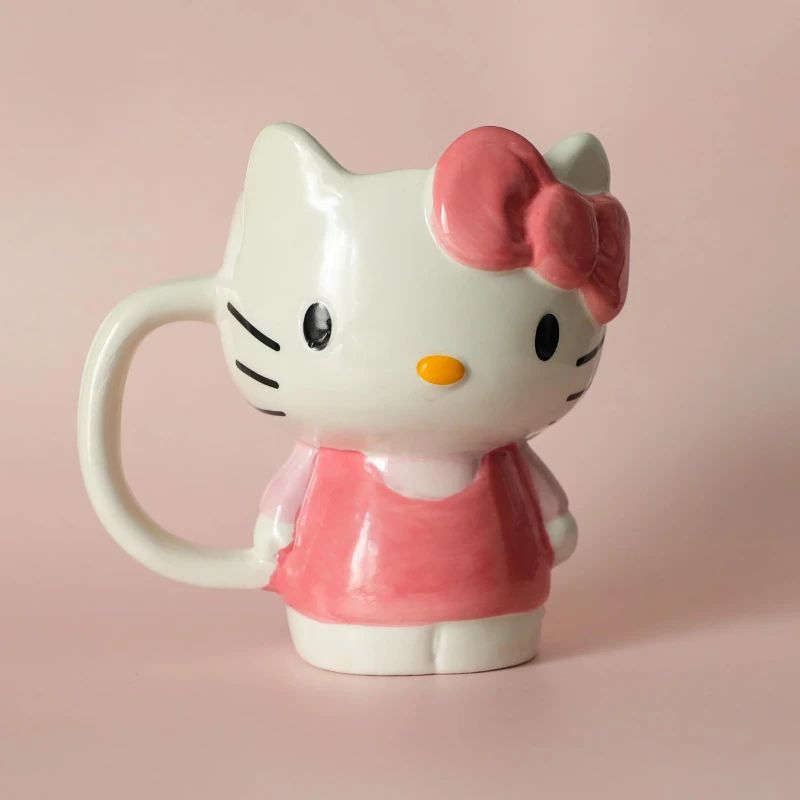 Hello Kitty Pembe Lisanslı Seramik Kupa Bardak CL-K40