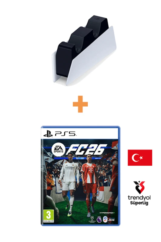 FC 26 (FIFA 26) – PlayStation 5 [SIFIR] + Şarj İstasyonu