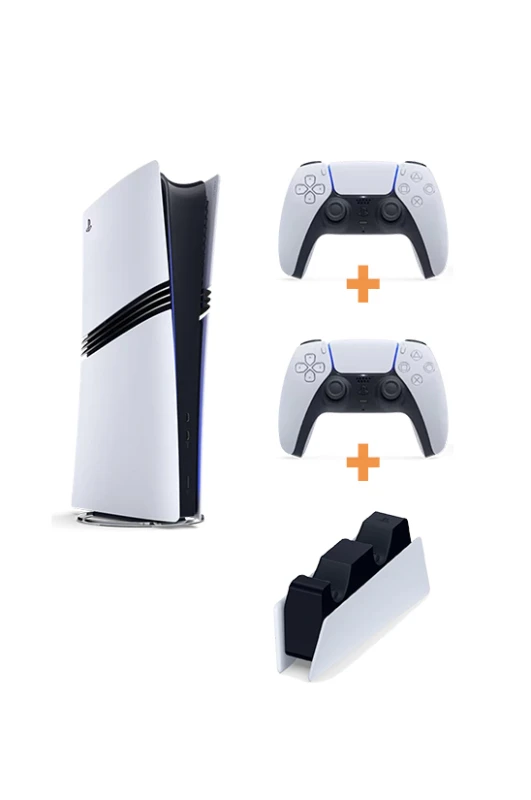 Sony PlayStation 5 Pro 2TB Konsol + 2 Kol + Şarj İstasyonu + Çanta (CFI-7021 Avrupa)