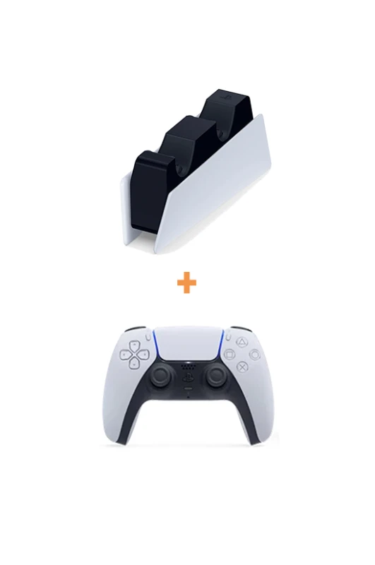 Sony PS5 DualSense Beyaz Kablosuz Oyun Kolu + Şarj İstasyonu Paketi