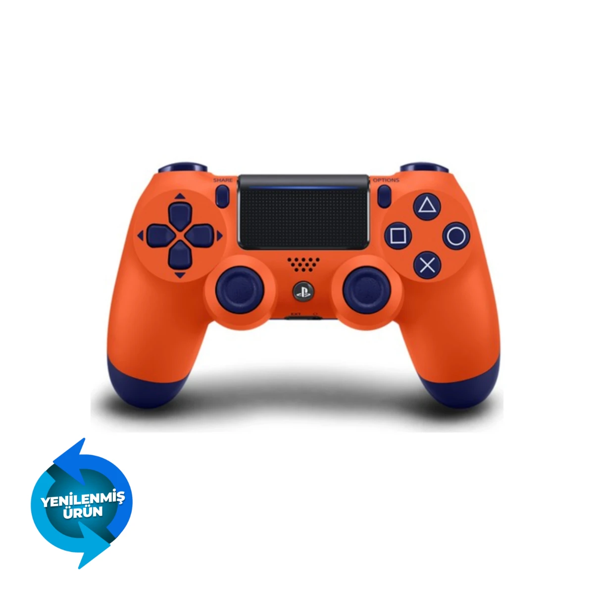Sony DualShock 4 PS4 Kablosuz Oyun Kumandası – Siyah-Turuncu (Yenilenmiş)