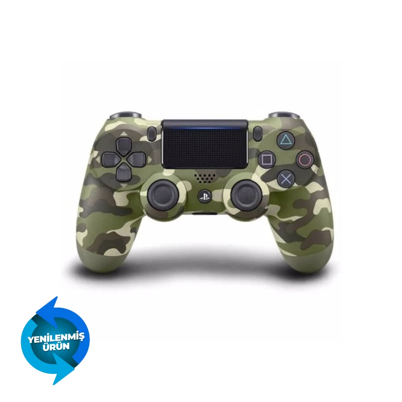 Sony DualShock 4 PS4 Kablosuz Oyun Kumandası – Askeri Yeşil Kamuflaj (Yenilenmiş)