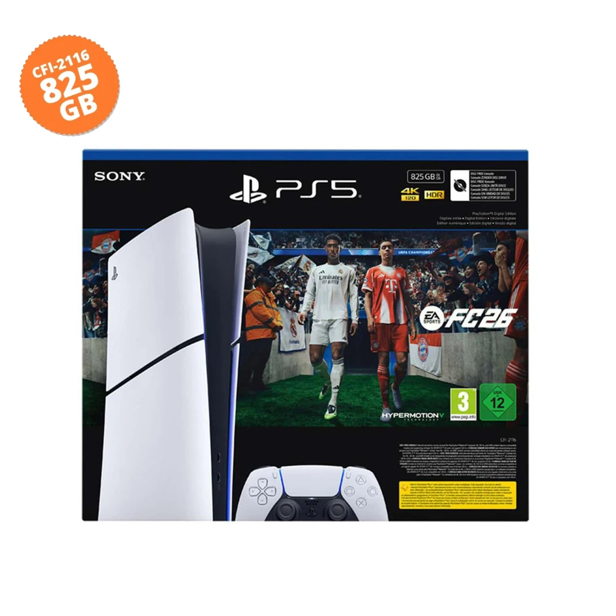 Sony PS5 Slim Dijital 825GB CFI-2116 + FC26 + Tek Kol + ConsoleX Çanta