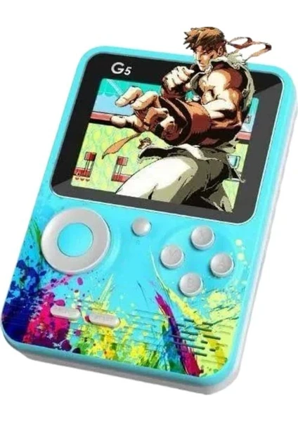 G5 Atari Retro Oyun Konsolu – 500+ Klasik Oyun – 3.0” Renkli Ekran (Yeşil)