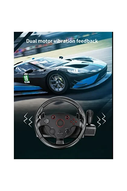 T6 Racing Wheel Ps4 Xbox Switch PC Uyumlu Direksiyon Seti – Çok Platformlu Yarış Direksiyonu