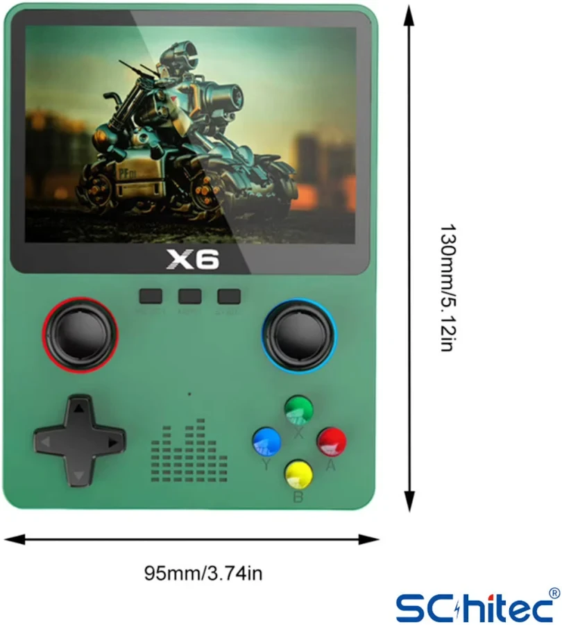 X6 Taşınabilir Retro Oyun Konsolu – 10.000 Yüklü Oyun – HD Game Stick (Mor)