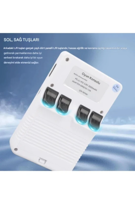 R36 Pro Retro Oyun Konsolu – 3,5″ IPS Ekran – 30.000+  Taşınabilir - (Kırmızı)