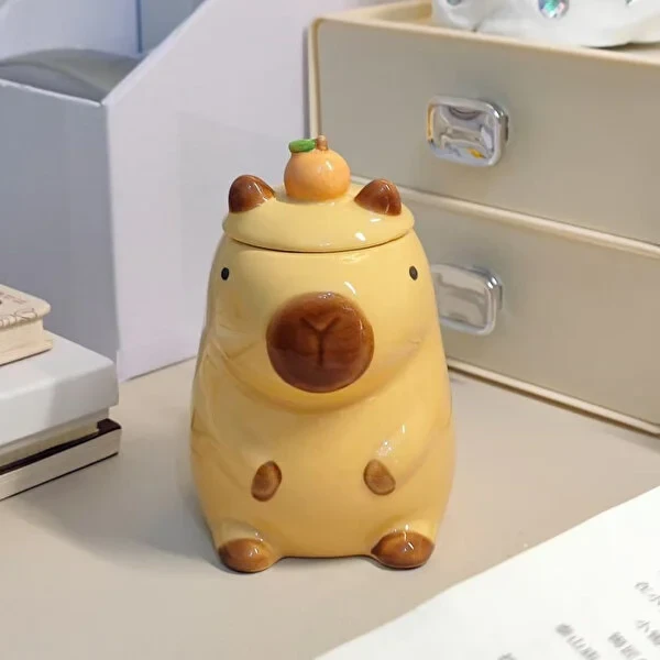 Kapibara Detaylı Seramik Kupa CL-K31 – ConsoleX Orijinal Hediyelik