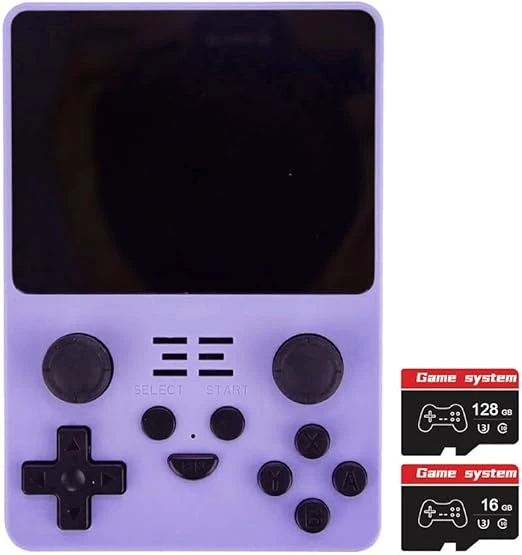 X5 Taşınabilir Retro Oyun Konsolu – 20.000+ Yüklü Oyun – 3,5” IPS Ekran- Mor