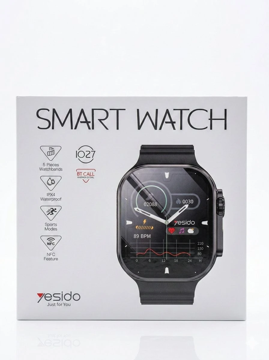 Yesido IO27 Smart Watch Akıllı Saat – 5 Kordonlu – NFC – BT Arama – IPX4 - 2.02 inç