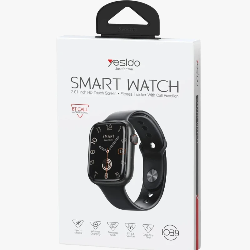 Yesido IO39 Smart Watch 2.01” HD Ekran BT Call Akıllı Saat – Siyah