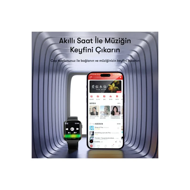 Yesido IO17 1.89” IP68 Su Geçirmez Konuşmalı Akıllı Saat – Siyah