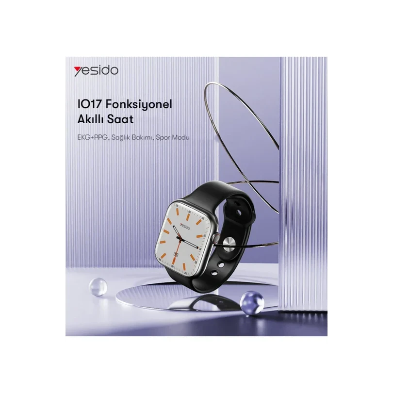 Yesido IO17 1.89” IP68 Su Geçirmez Konuşmalı Akıllı Saat – Siyah