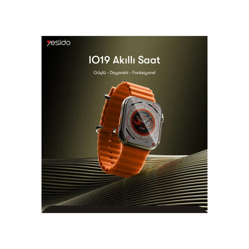 Yesido IO19 2.00” IP68 Su Geçirmez Konuşmalı Akıllı Saat – Siyah