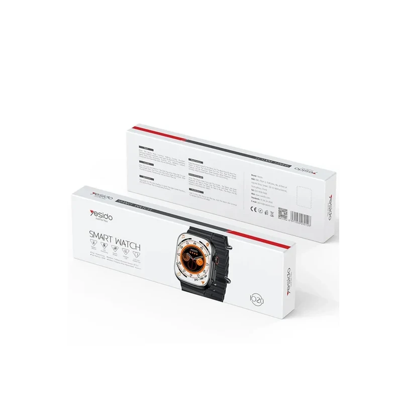 Yesido IO20 2.03” IP68 Su Geçirmez Konuşma & Sağlık Takip Akıllı Saat – Siyah
